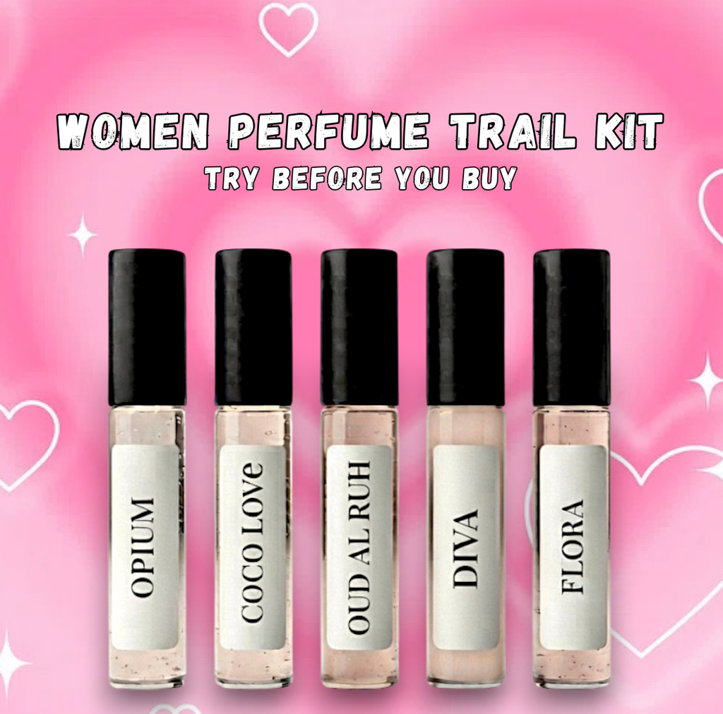 Perfume Sample Discovery Set For Her - 5 Mini Perfume Sprays (3ml Each)