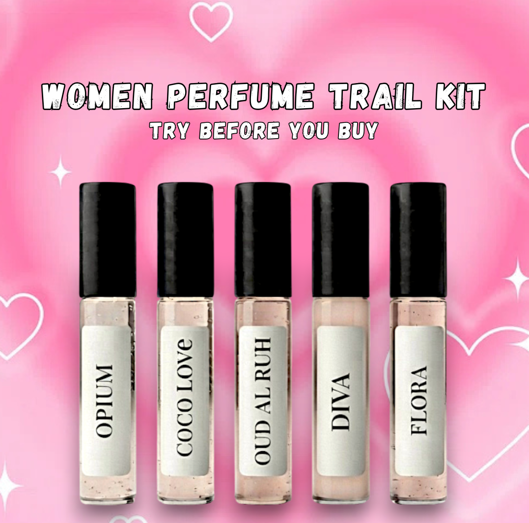 Perfume Sample Discovery Set For Her - 5 Mini Perfume Sprays (3ml Each)